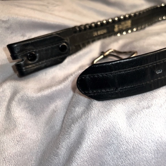 JUSTIN LEATHER BELT SIZE 34. Buckle can be exchanged for different one. Used - Picture 7 of 9